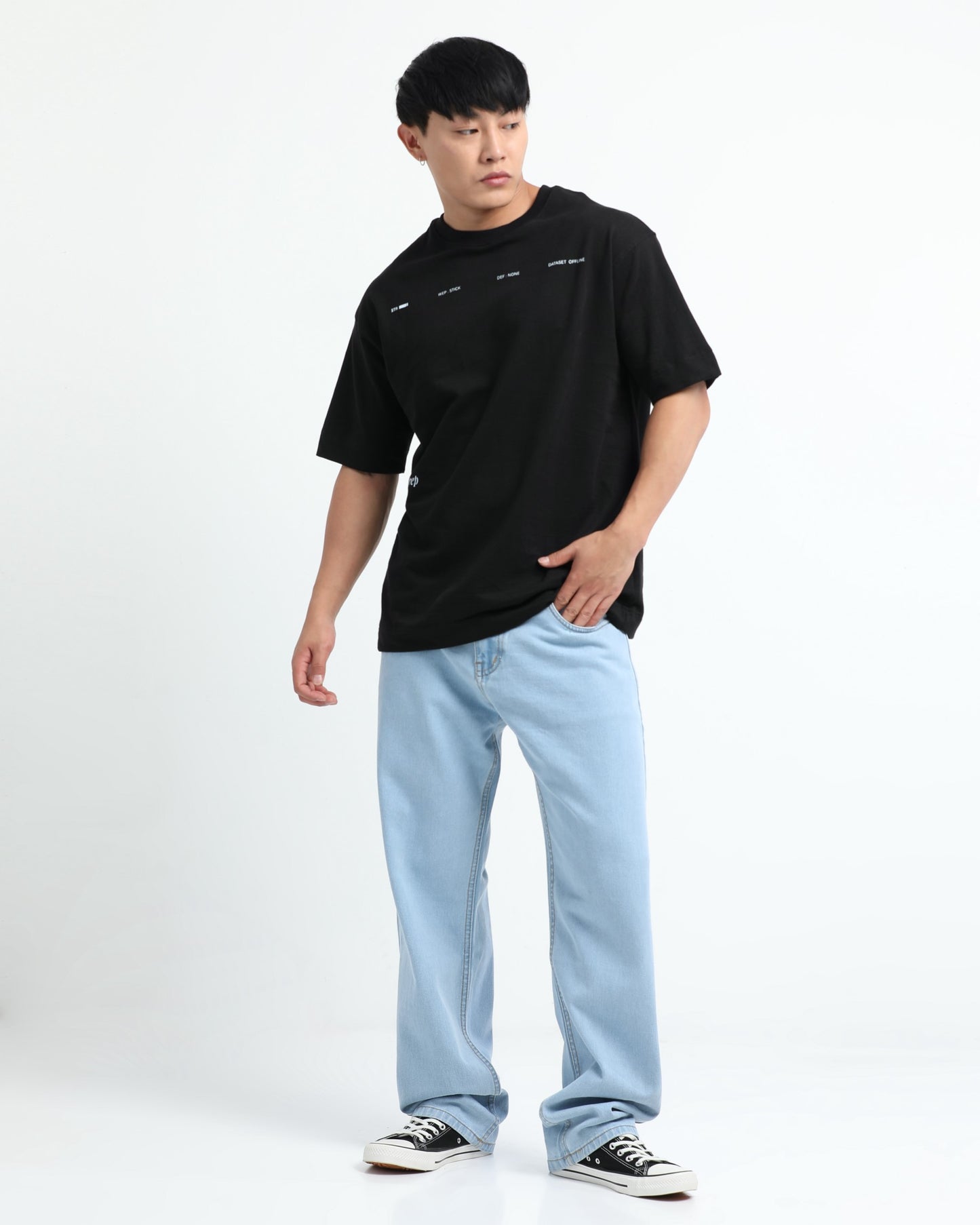 EXISTENCE - Black Oversized fit