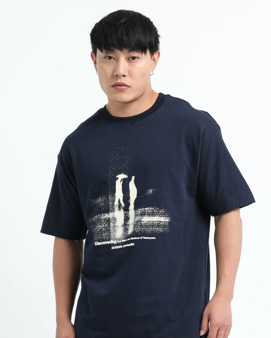DISCOVERING - Navy Blue Oversized fit