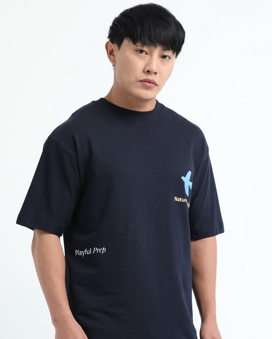 SERENITY - Navy Blue Oversized fit