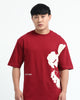 ELECTIC REALM - Maroon Oversized fit