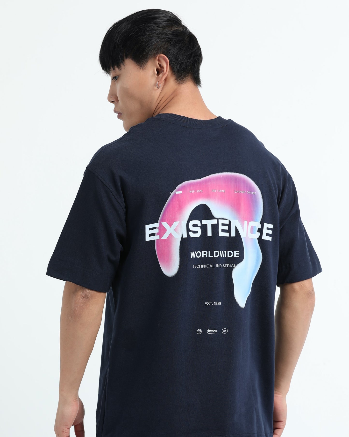 EXISTENCE - Navy Blue Oversized fit