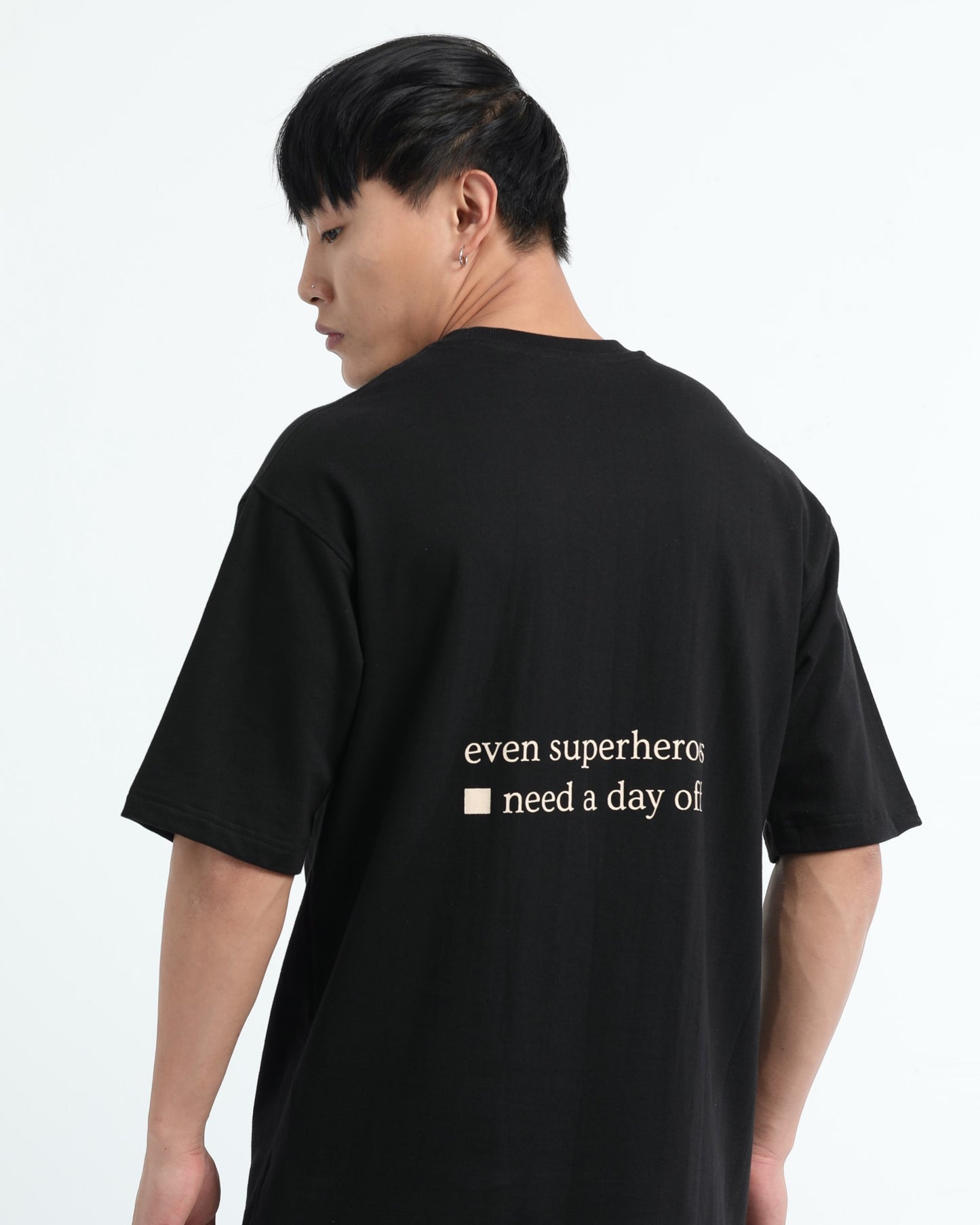 SELF CARE -  Black Oversized fit
