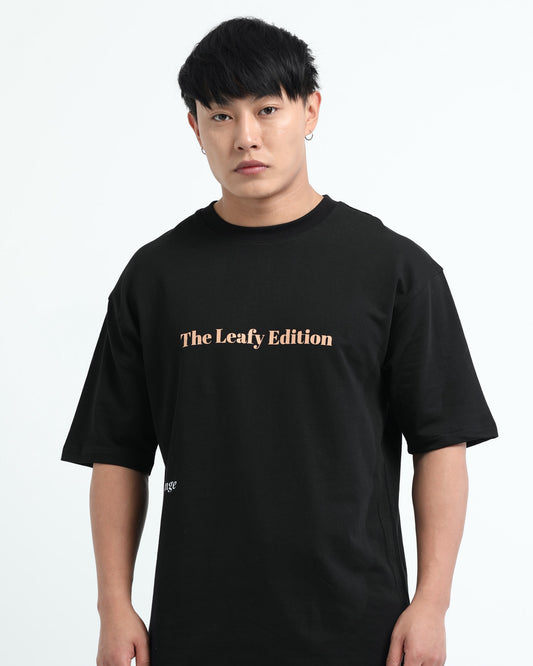 WELLNESS IN BLOOM - Black Oversized fit
