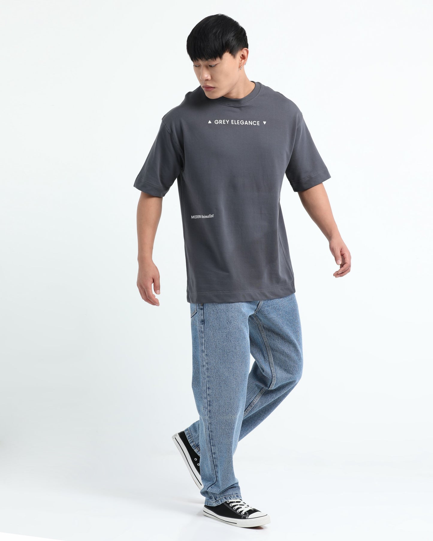 GREY ELEGANCE  - Grey Oversized fit