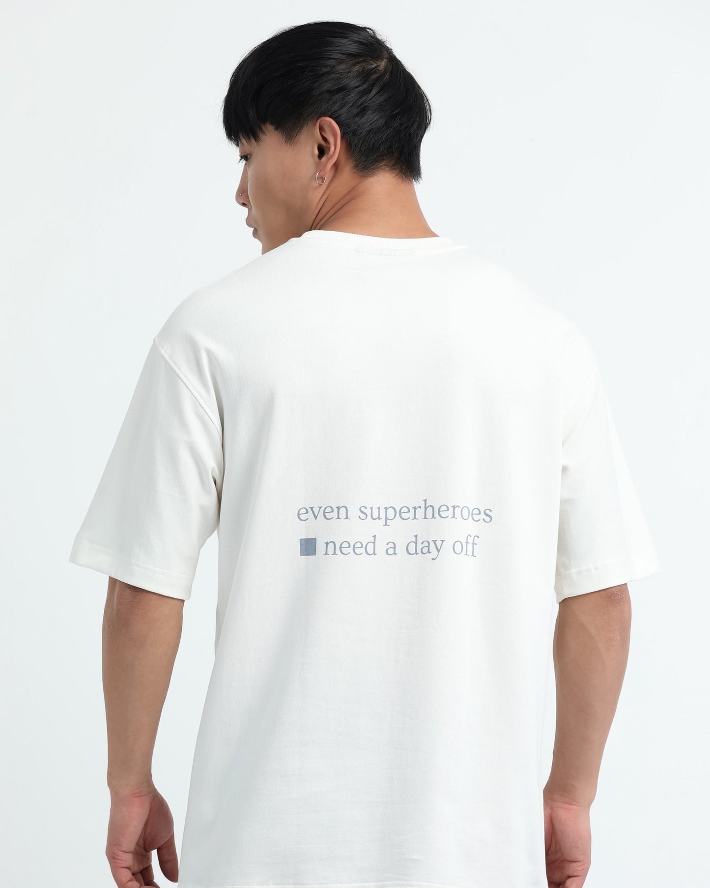 SELF CARE -  Off white Oversized fit