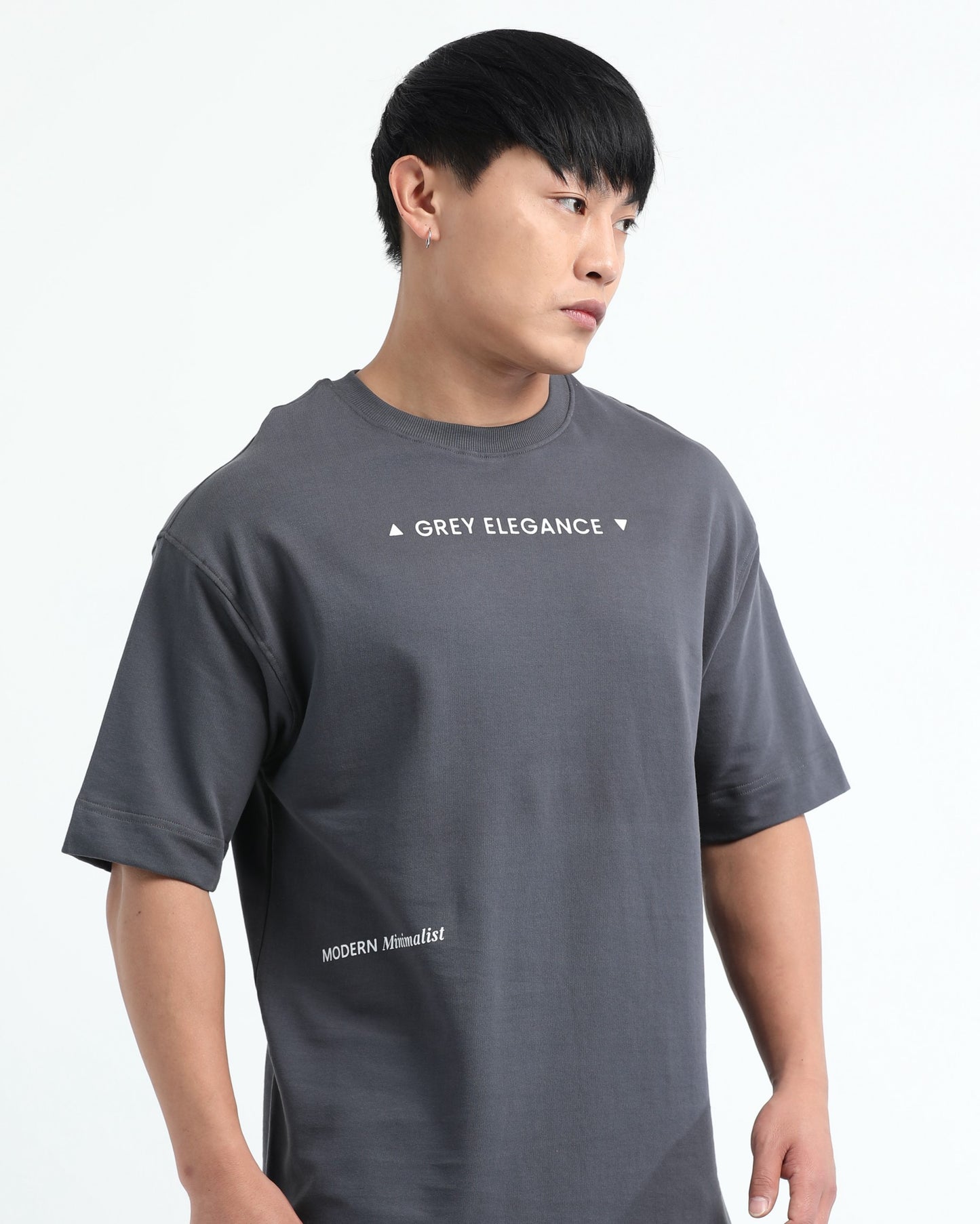 GREY ELEGANCE  - Grey Oversized fit