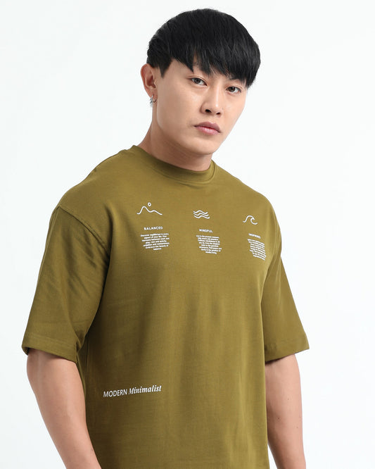 BALANCE OF THOUGHT - Sage Green Oversized fit