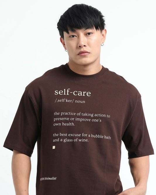 SELF CARE - Brown Oversized fit