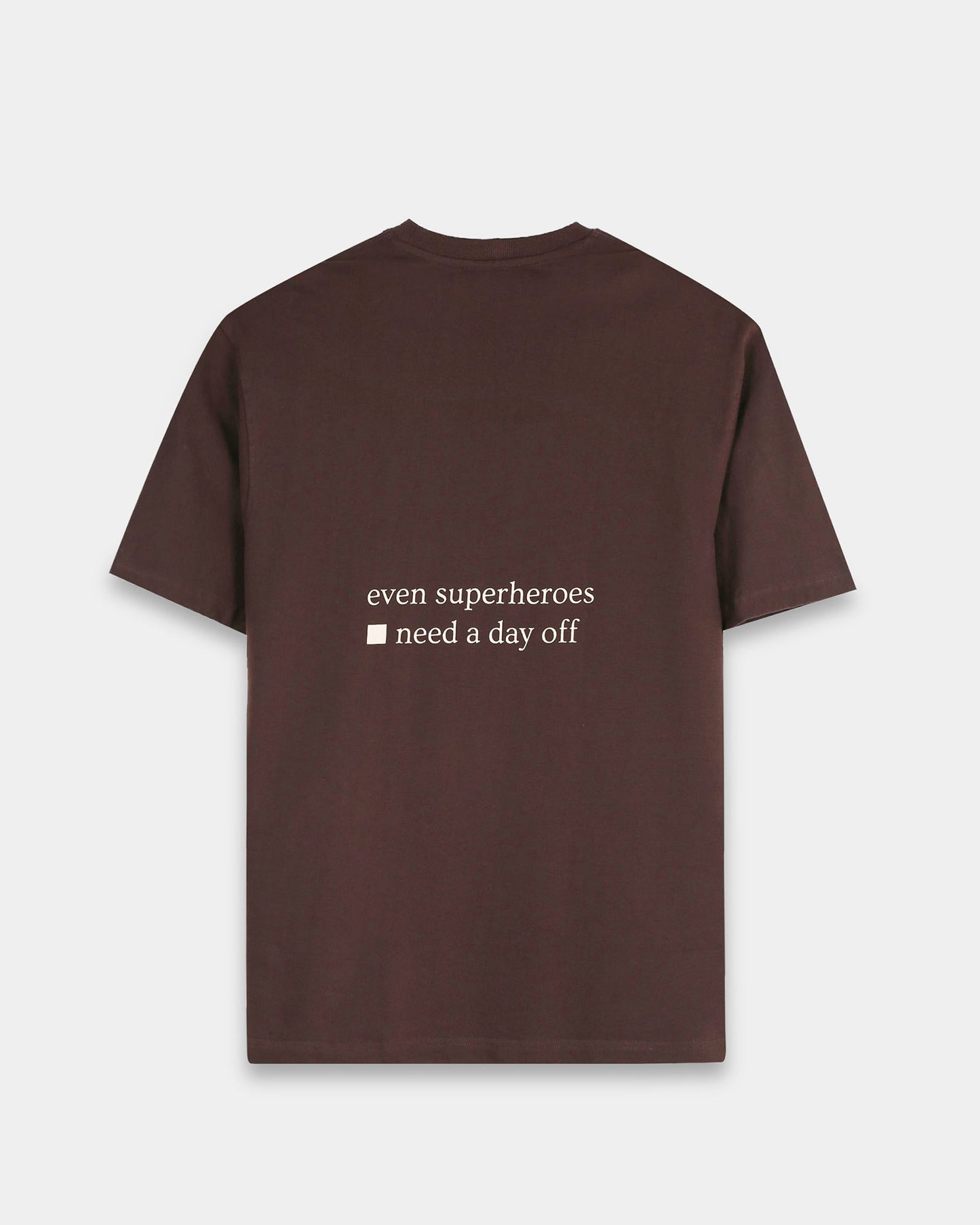 SELF CARE BROWN TEE - Oversized fit