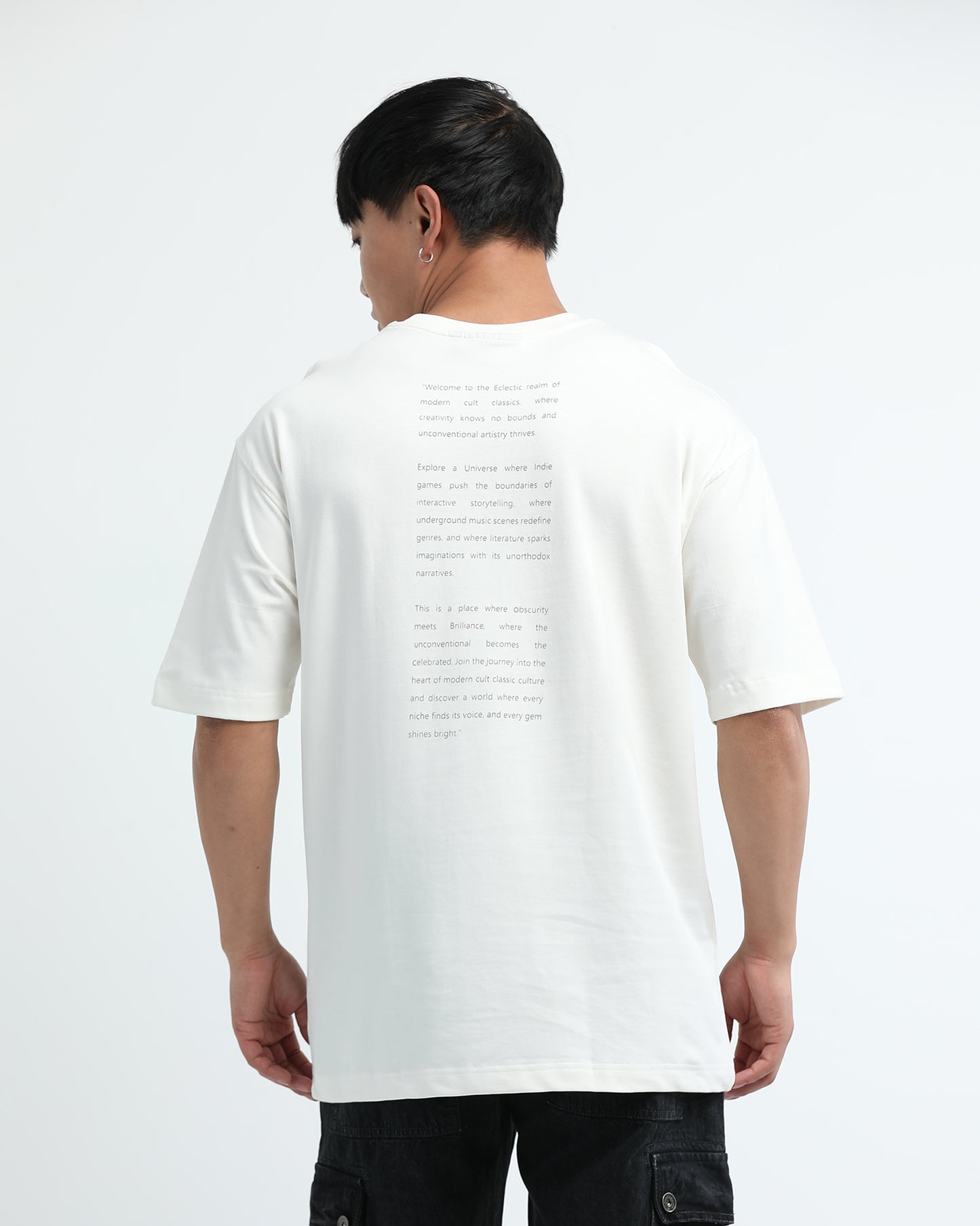 ELECTIC REALM OFF WHITE  TEE - Oversized fit
