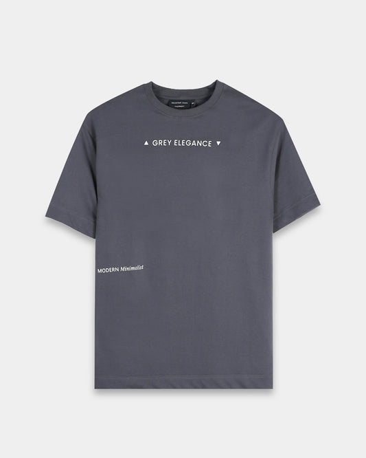 GREY ELEGANCE GREY TEE - Oversized fit