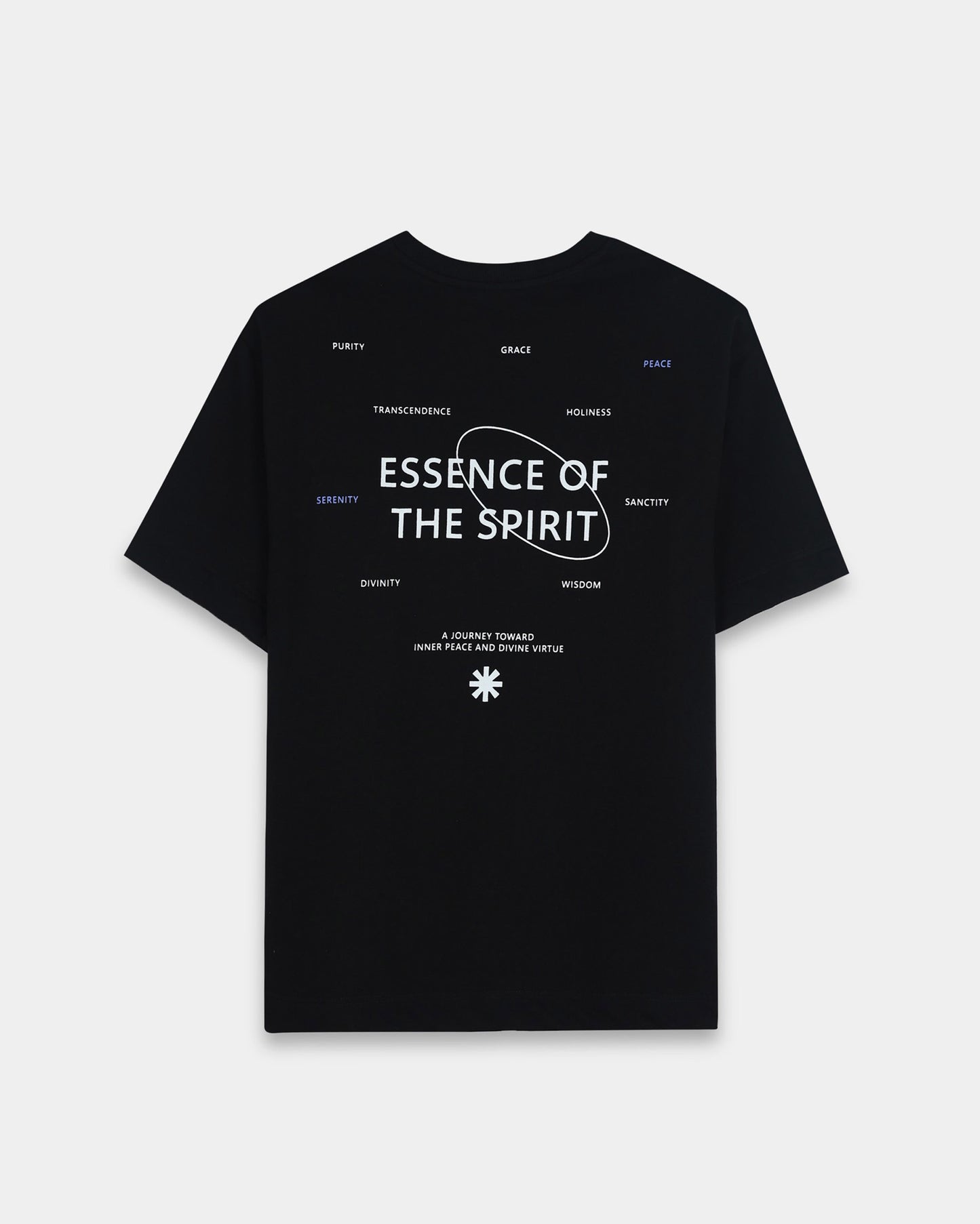 ESSENCE OF SPIRIT BLACK TEE - Oversized fit
