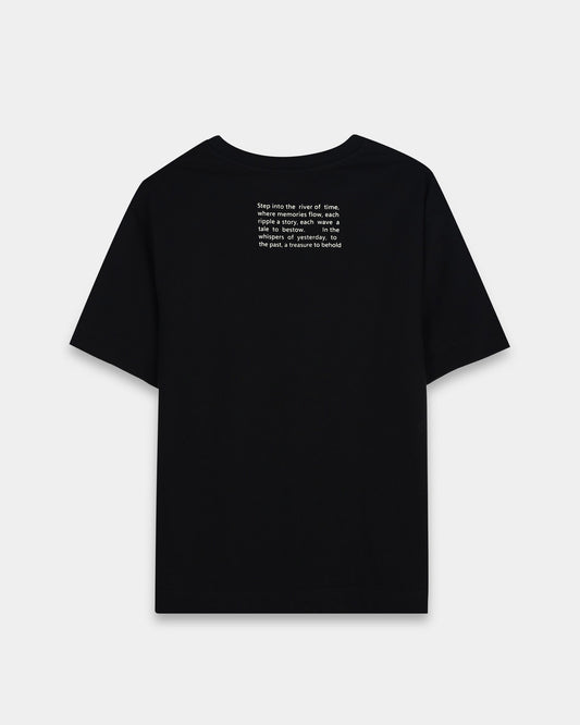 DISCOVERING BLACK TEE - Oversized fit