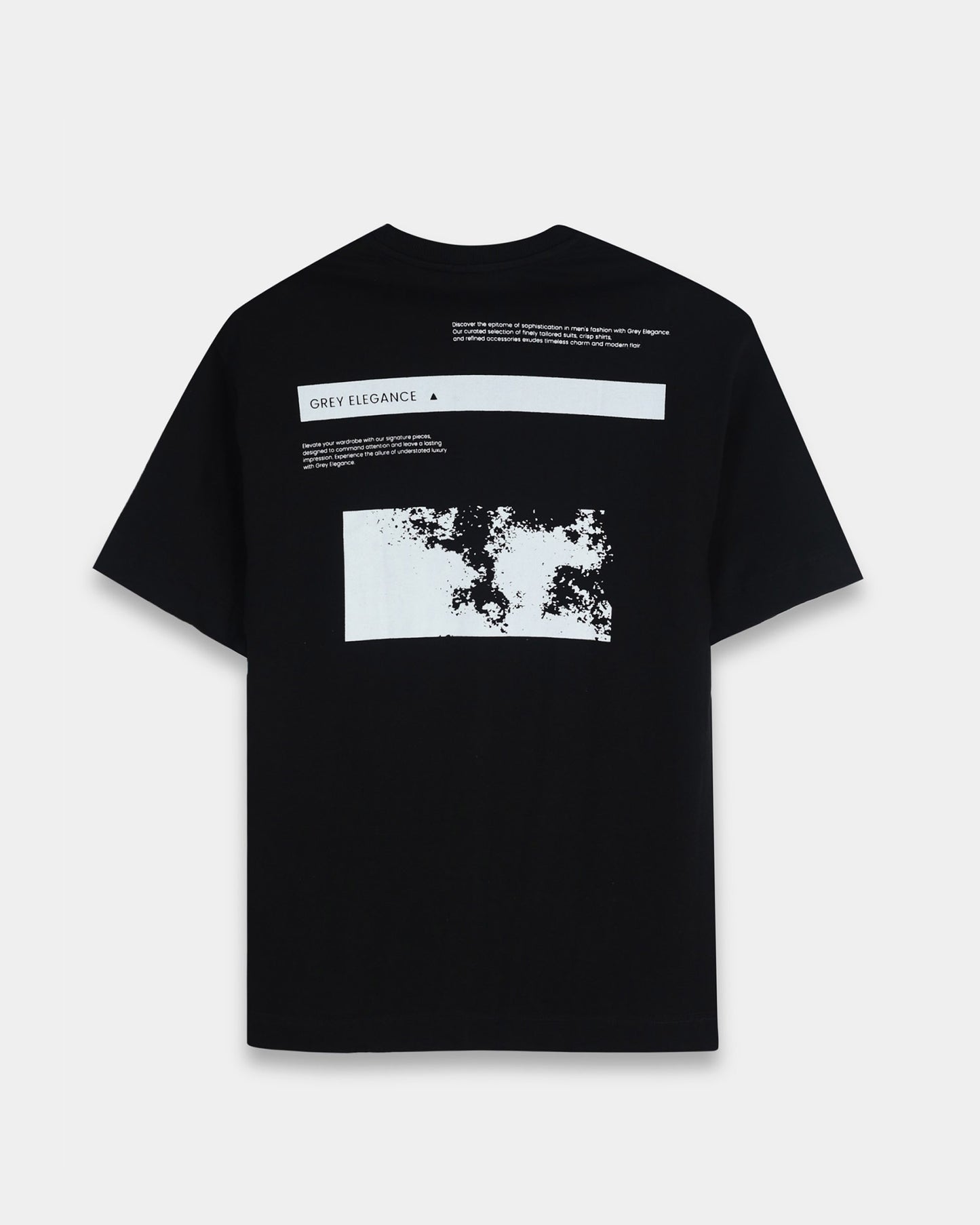 GREY ELEGANCE BLACK TEE - Oversized fit