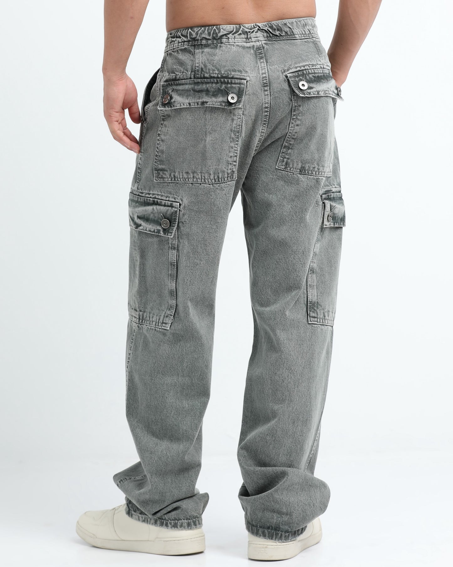 MAVERICK STONE GREY DENIM - Relaxed fit