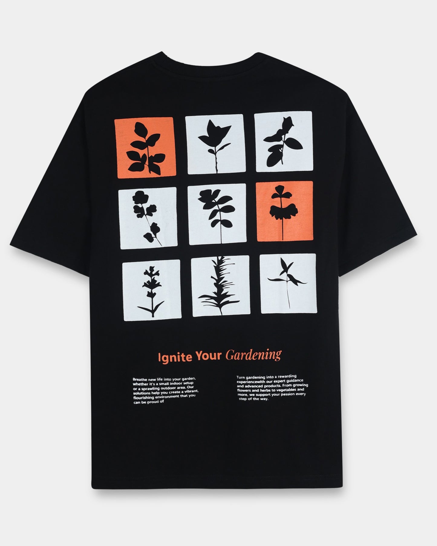 IGNITE YOUR GARDENING - Black Oversized fit