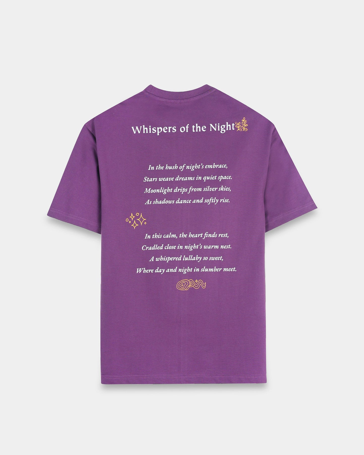WHISPERS OF THE NIGHT PURPLE TEE - Oversized fit
