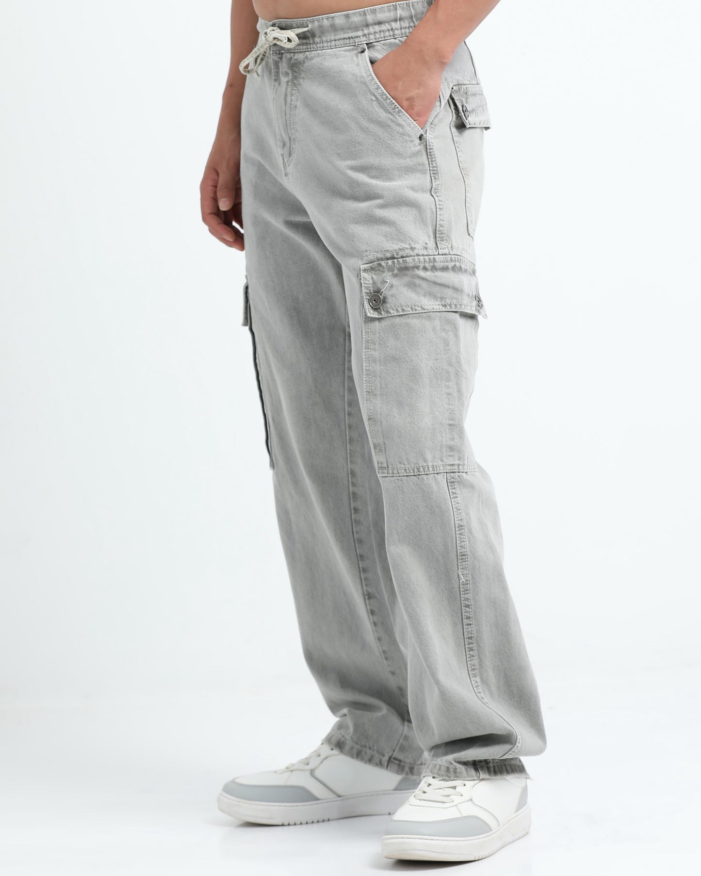 MAVERICK STEEL GREY DENIM - Relaxed fit