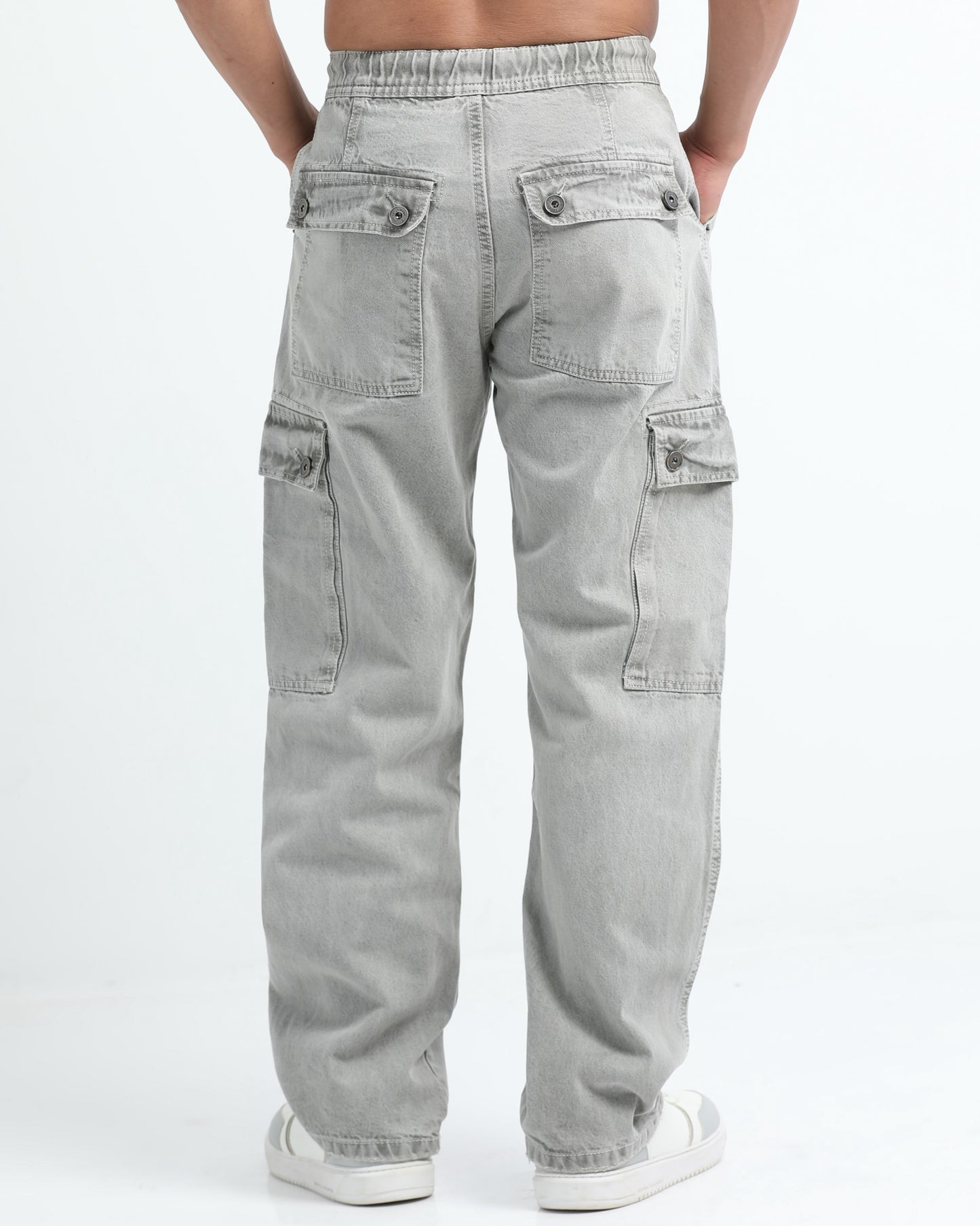 MAVERICK STEEL GREY DENIM - Relaxed fit