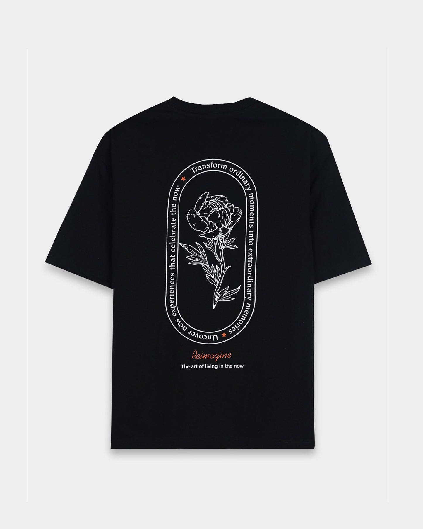 REIMAGINE BLACK TEE - Oversized fit