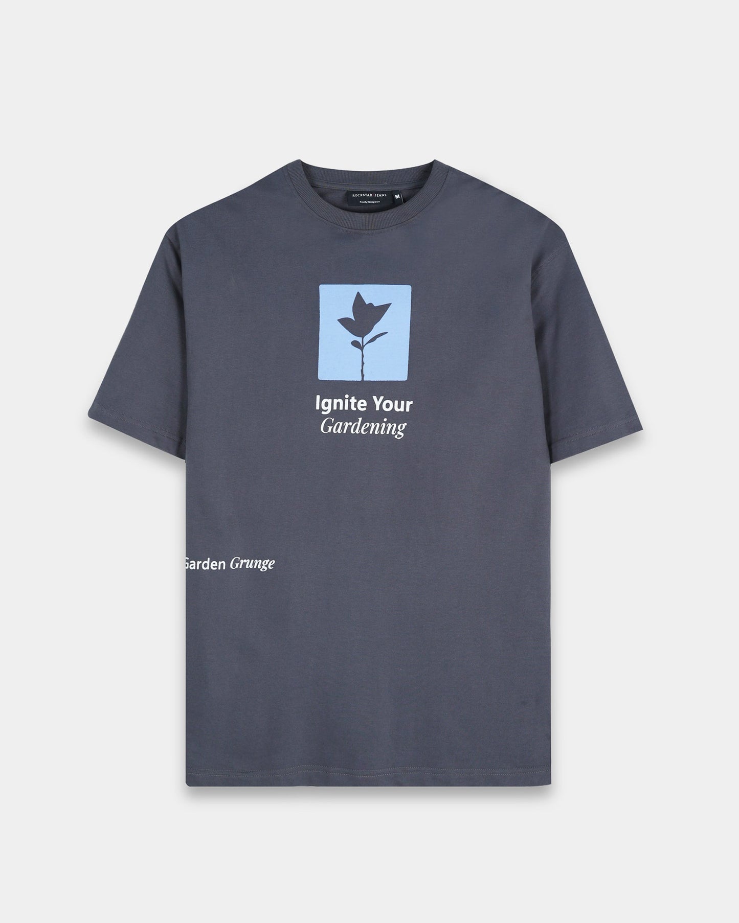 IGNITE YOUR GARDENING GREY TEE - Oversized fit