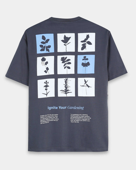 IGNITE YOUR GARDENING GREY TEE - Oversized fit