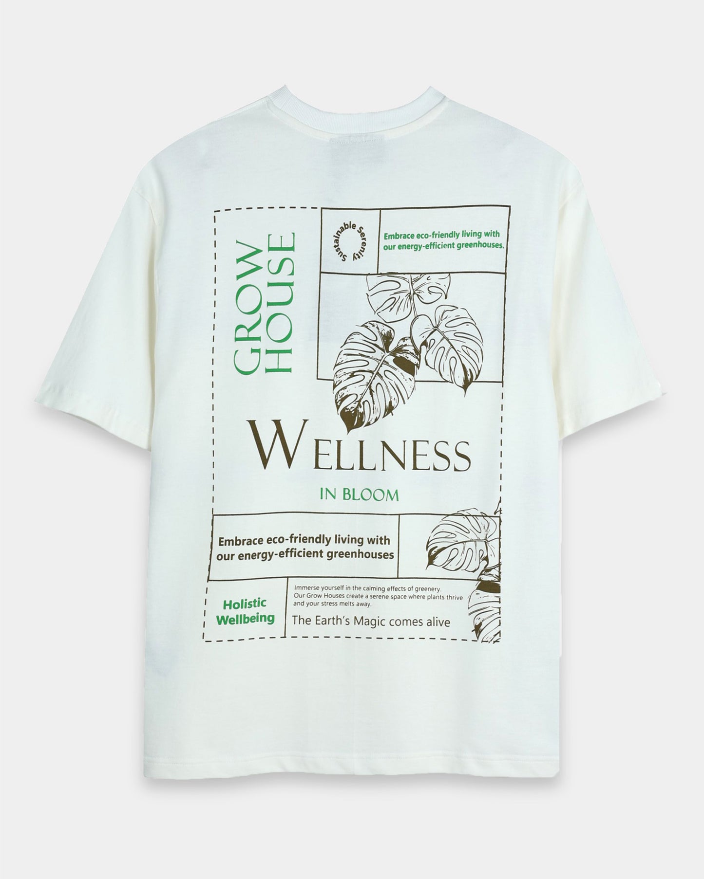 WELLNESS IN BLOOM -  off white Oversized fit