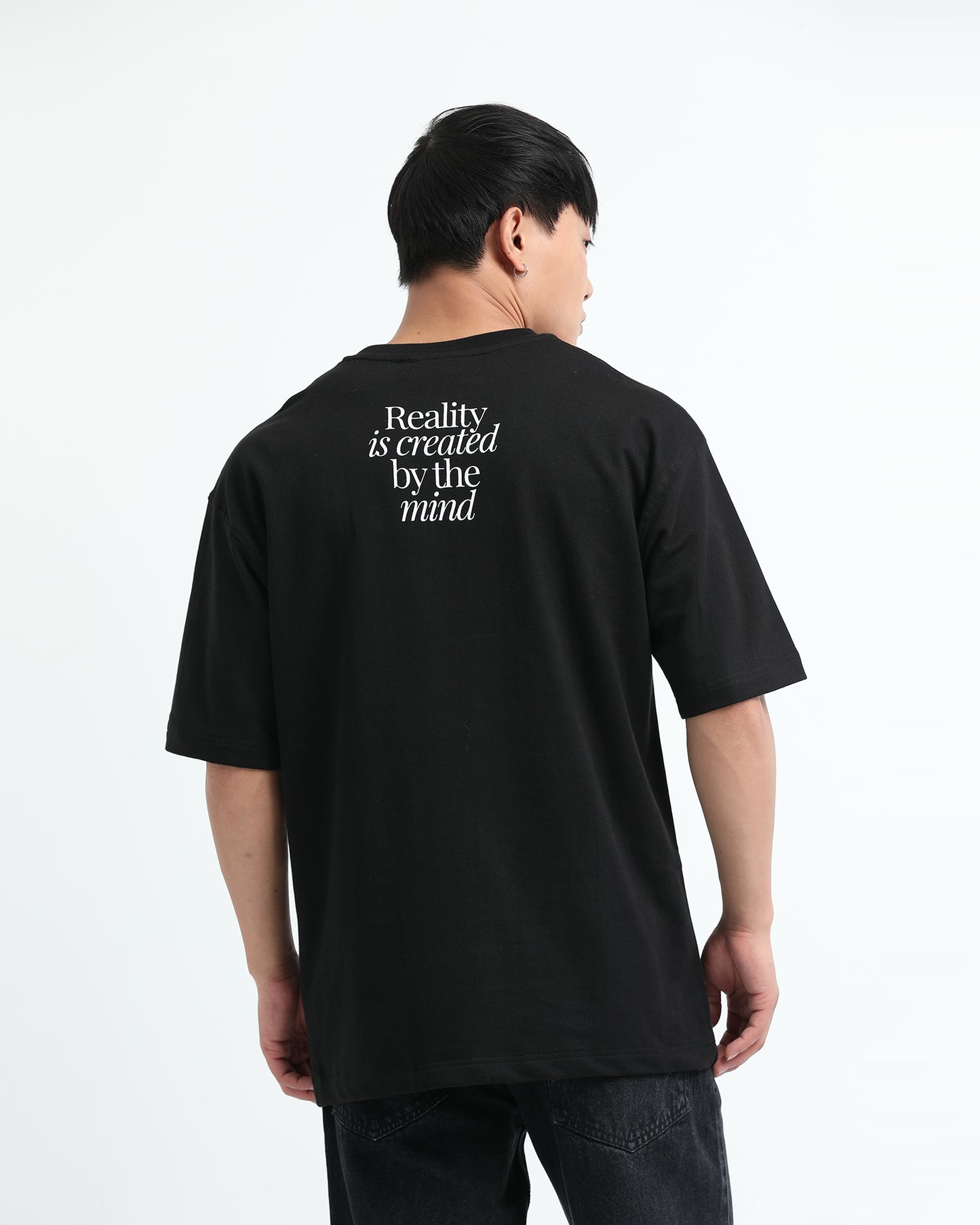 BALANCE OF THOUGHT BLACK TEE - Oversized fit