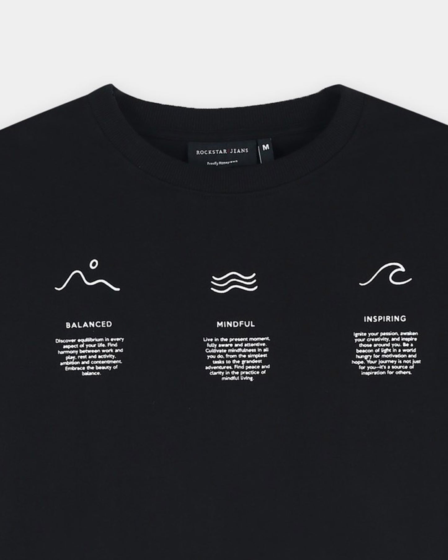 BALANCE OF THOUGHT - Black Oversized fit