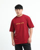 LIFE IS GOOD Relaxed Fit Cotton Printed T-Shirt Crimson Red