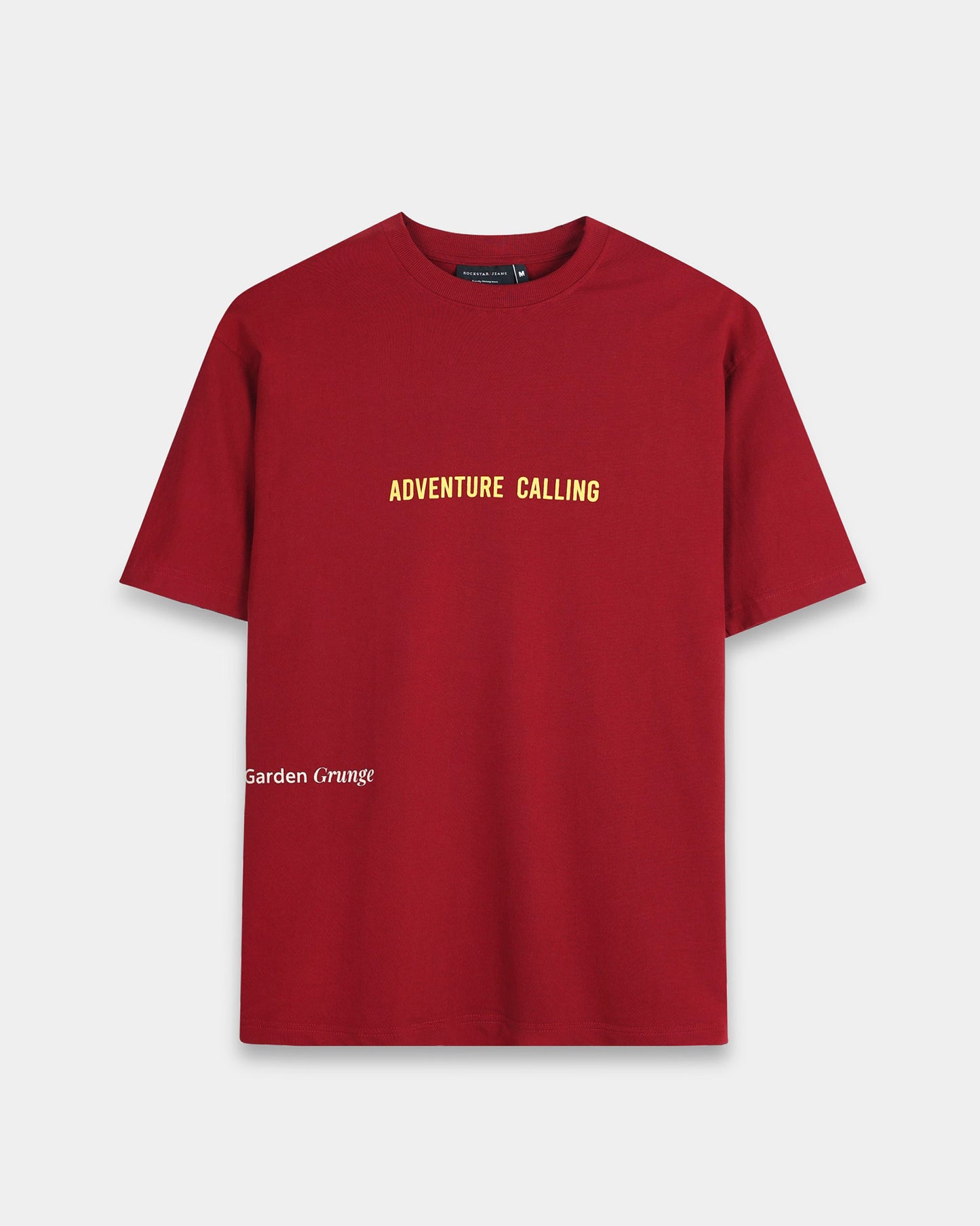 ADVENTURE CALLING MAROON TEE - Oversized fit