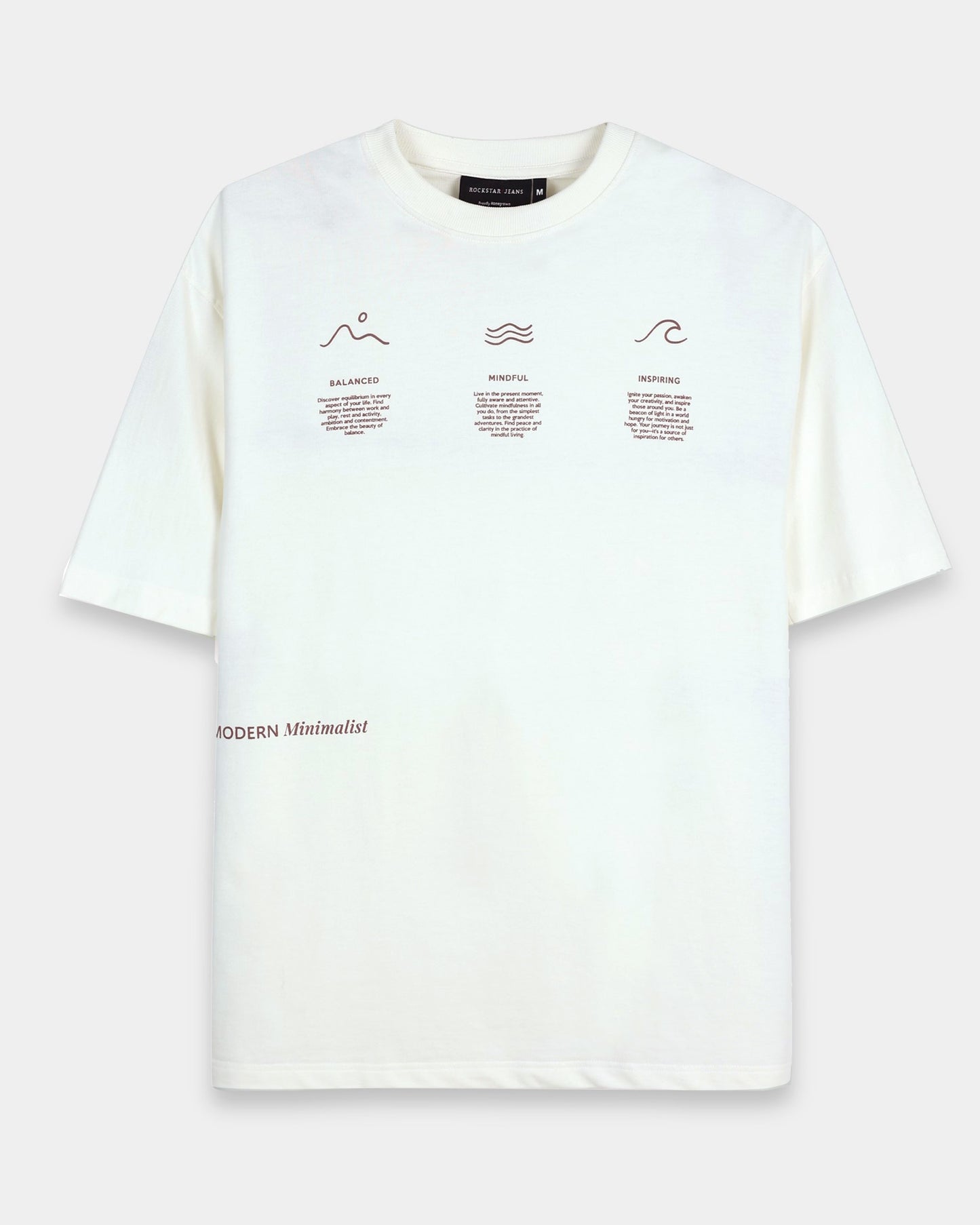 BALANCE OF THOUGHT - Off white Oversized fit