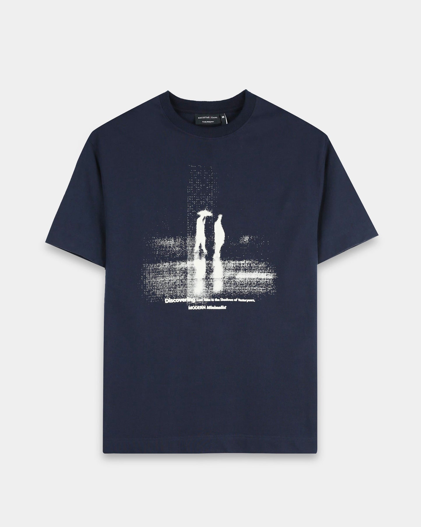 DISCOVERING NAVY BLUE TEE - Oversized fit