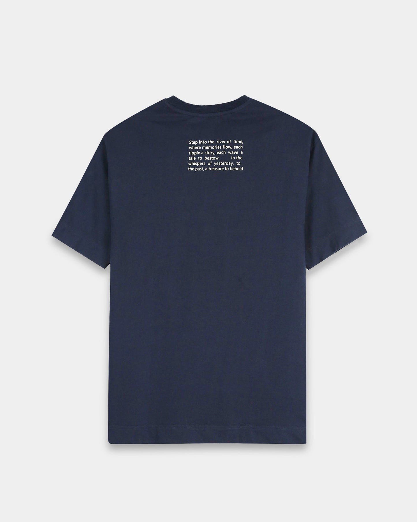 DISCOVERING NAVY BLUE TEE - Oversized fit