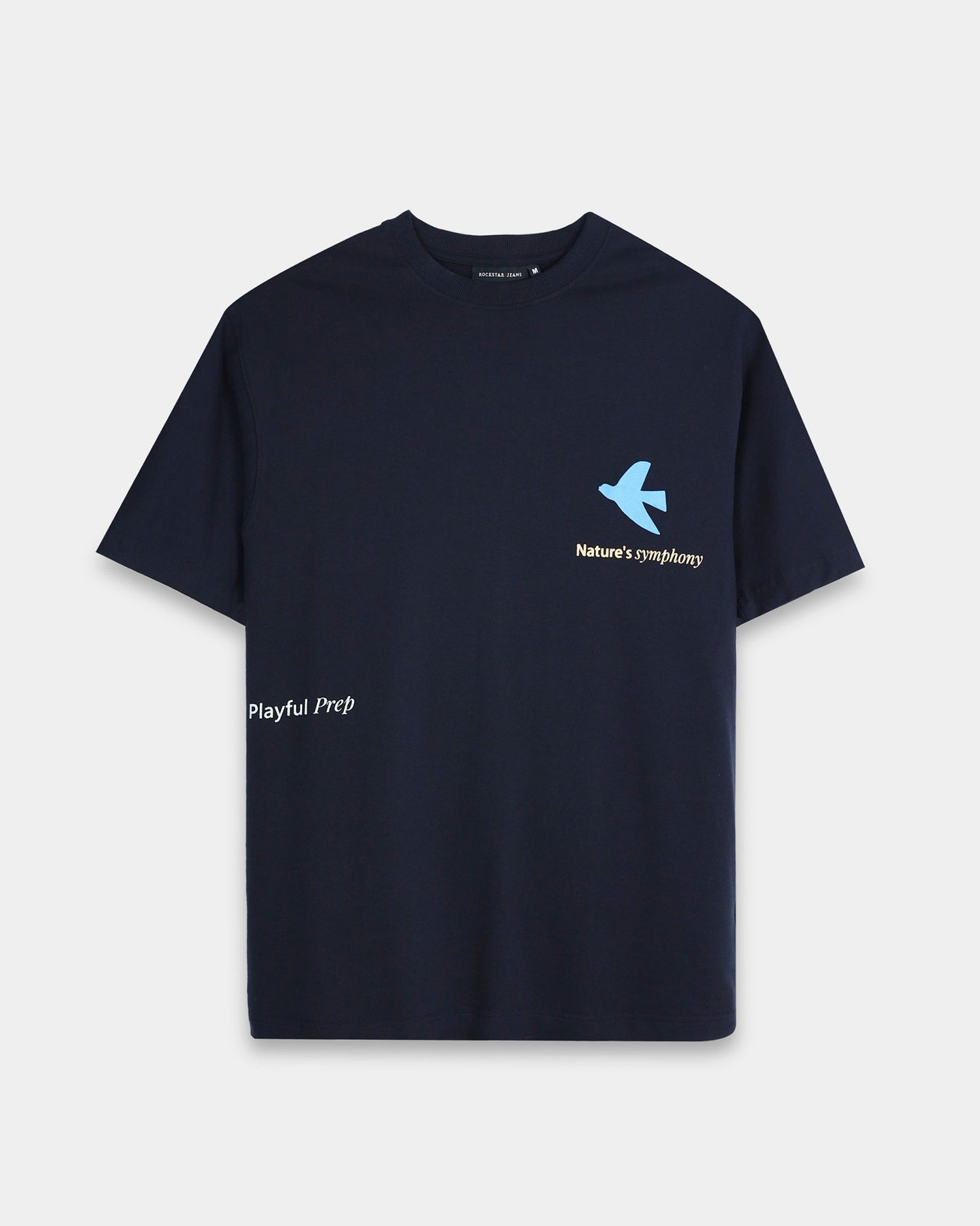 SERENITY NAVY BLUE TEE - Oversized fit