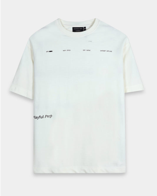 EXISTENCE OFF WHITE TEE - Oversized fit