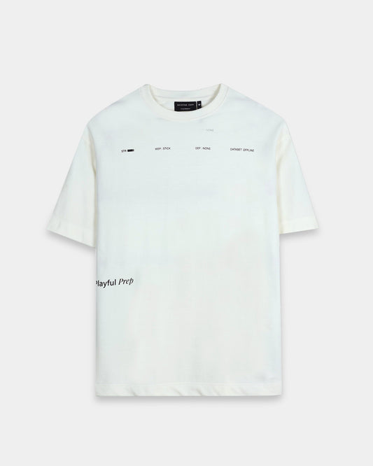 EXISTENCE OFF WHITE TEE - Oversized fit