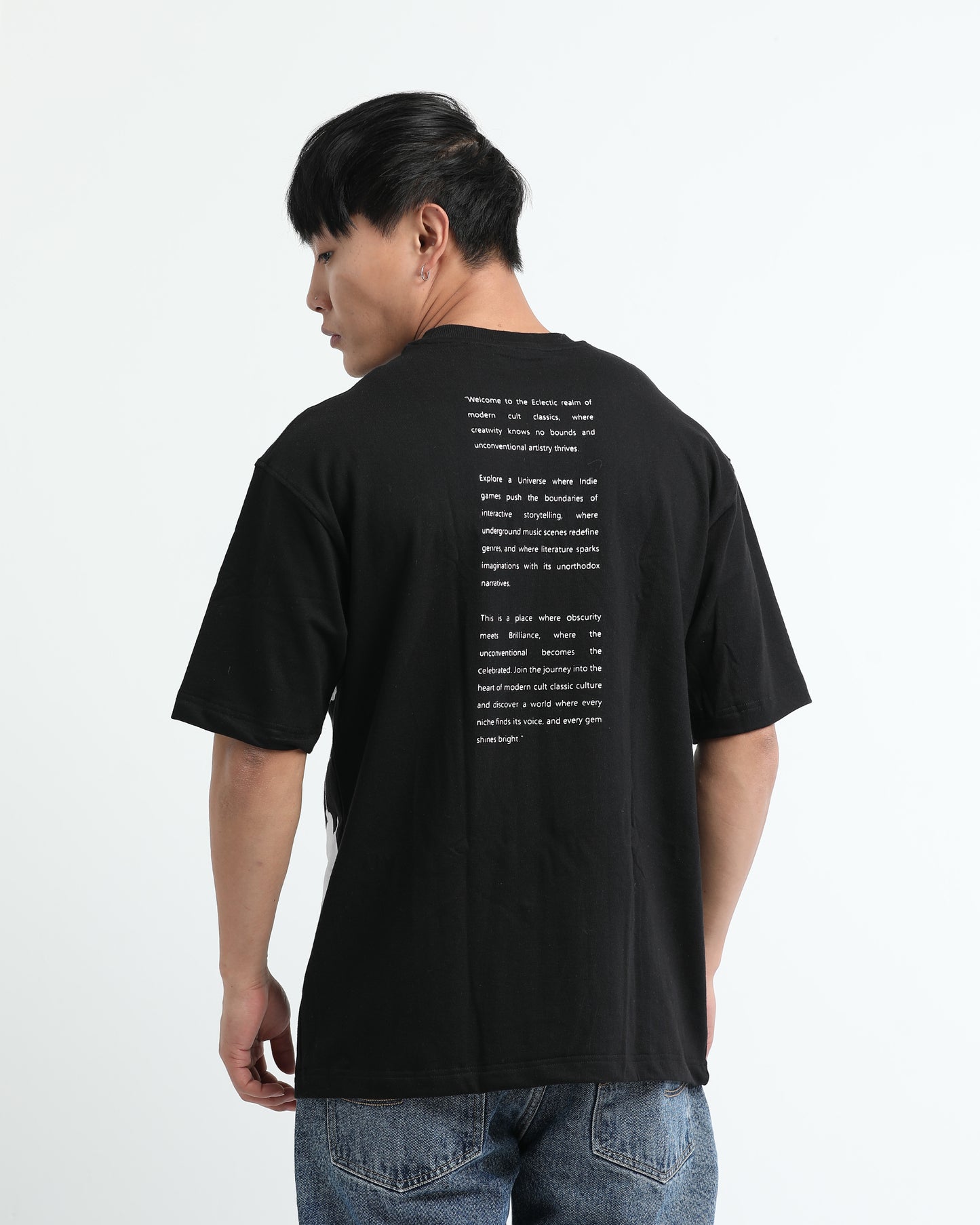 ELECTIC REALM BLACK TEE - Oversized fit
