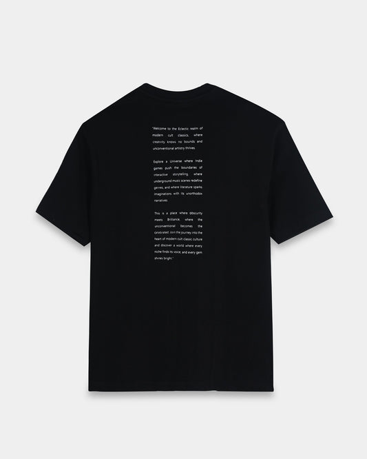 ELECTIC REALM BLACK TEE - Oversized fit