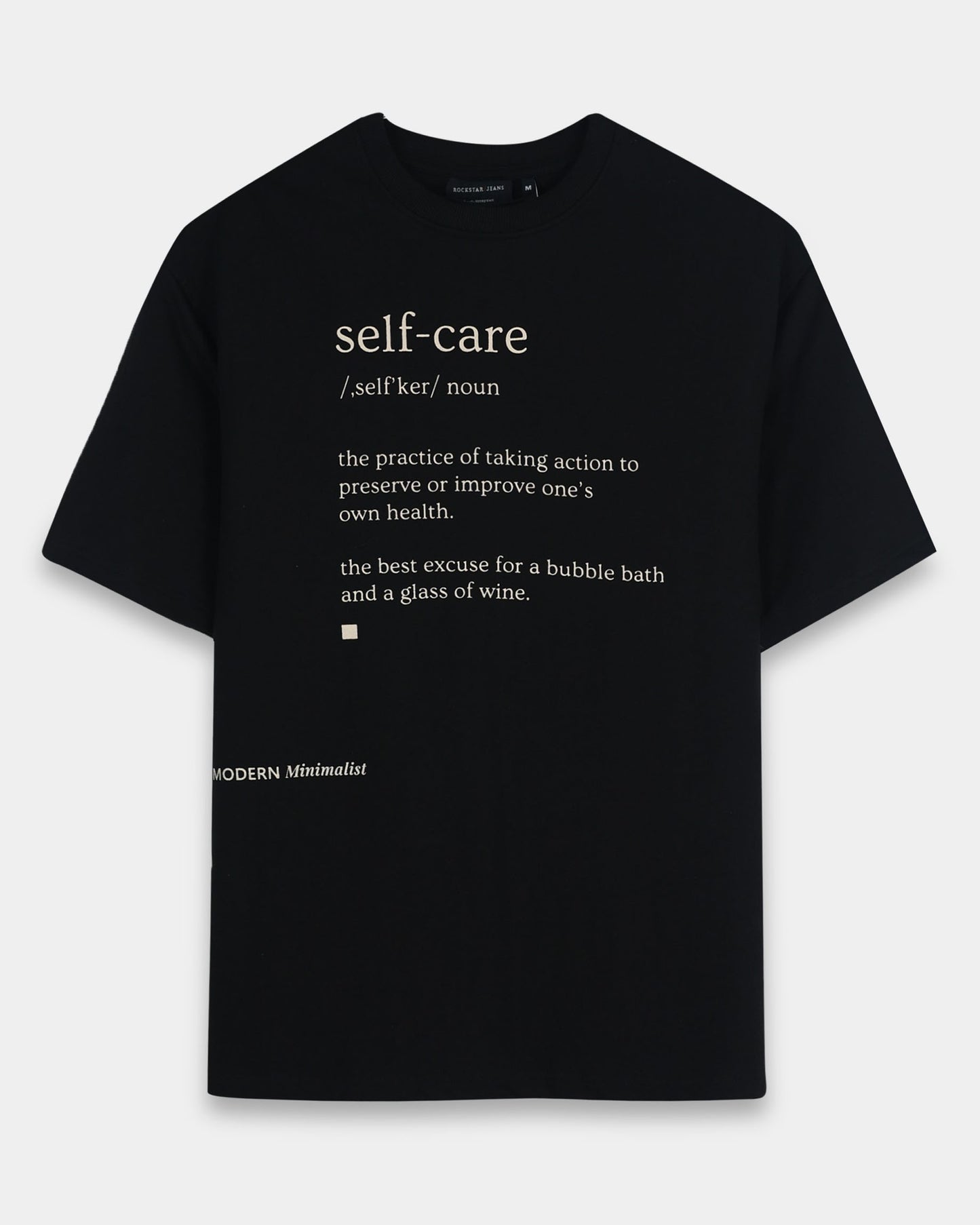 SELF CARE -  Black Oversized fit