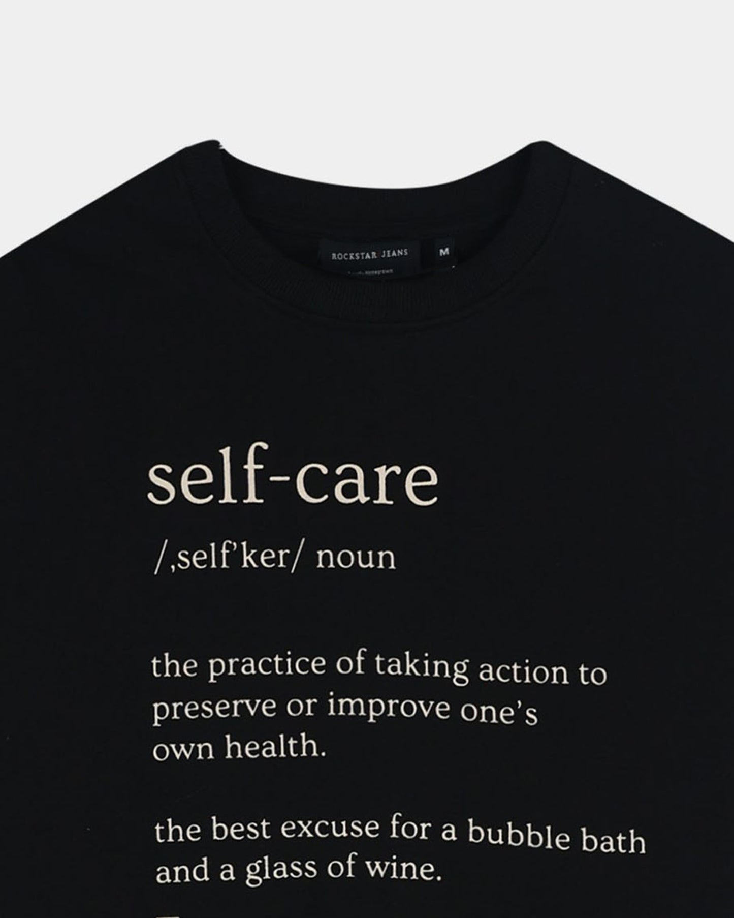 SELF CARE -  Black Oversized fit