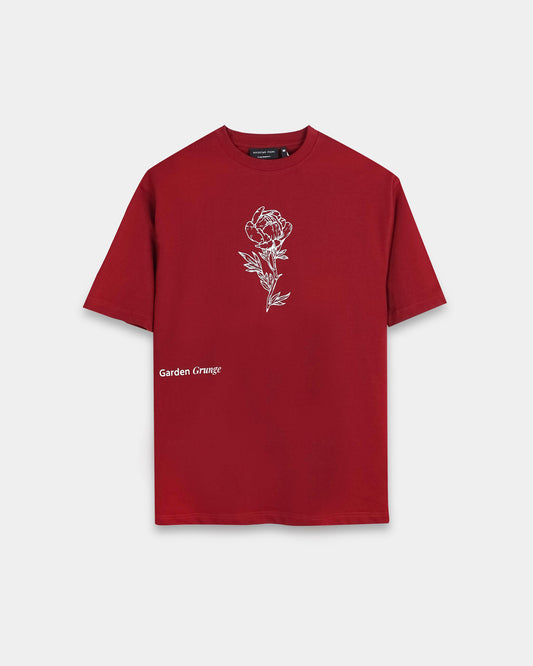 REIMAGINE MAROON TEE - Oversized fit