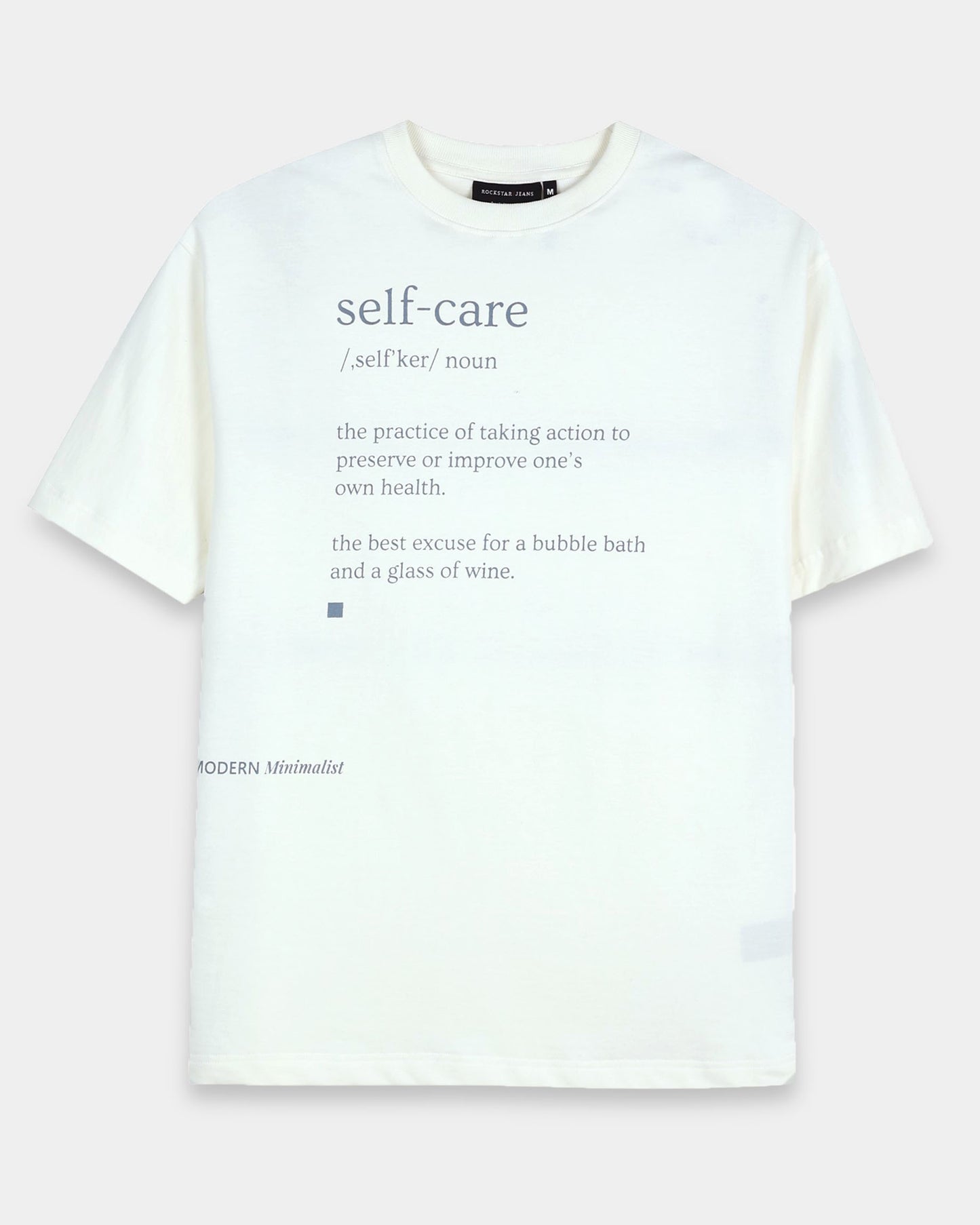 SELF CARE -  Off white Oversized fit