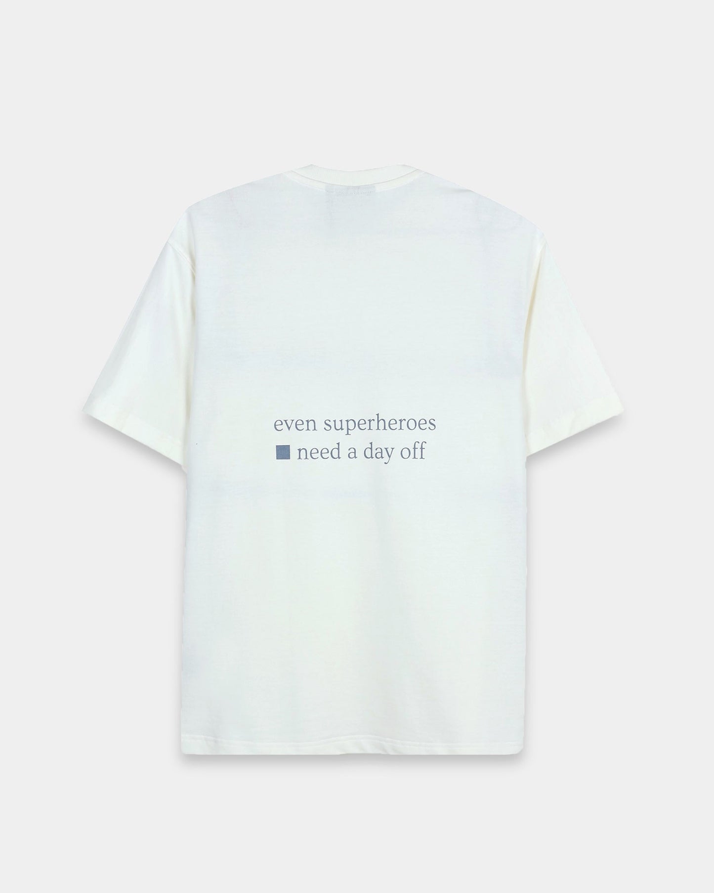 SELF CARE OFF WHITE TEE - Oversized fit