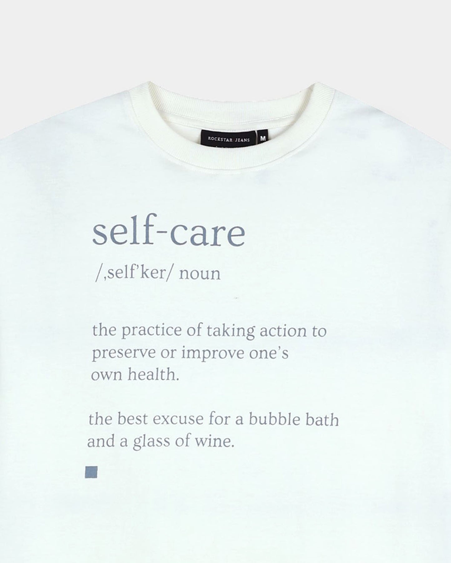 SELF CARE -  Off white Oversized fit