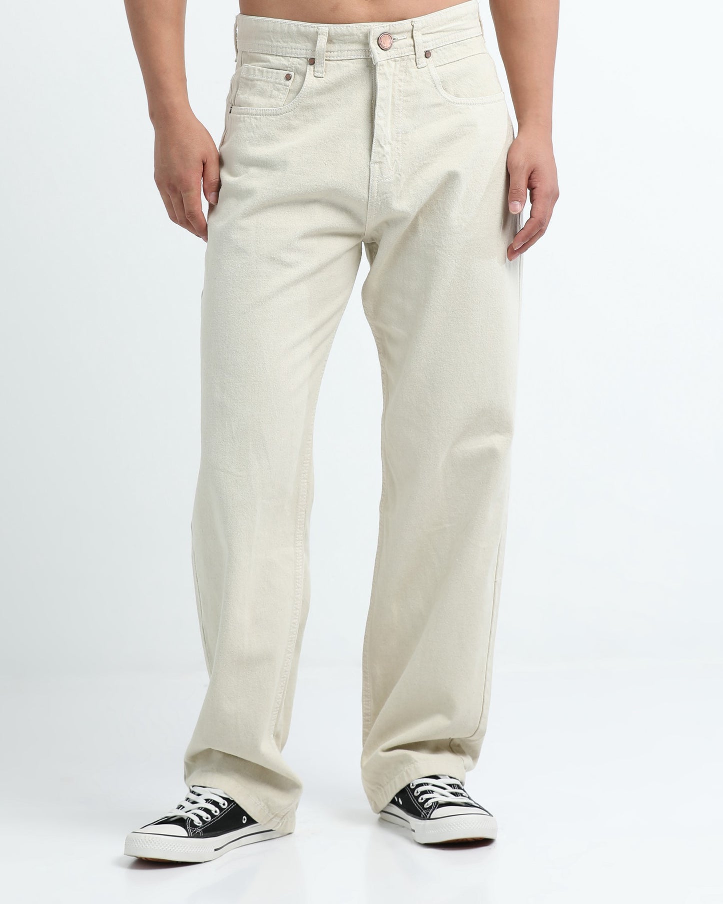 ICON IVORY DENIM - Relaxed fit