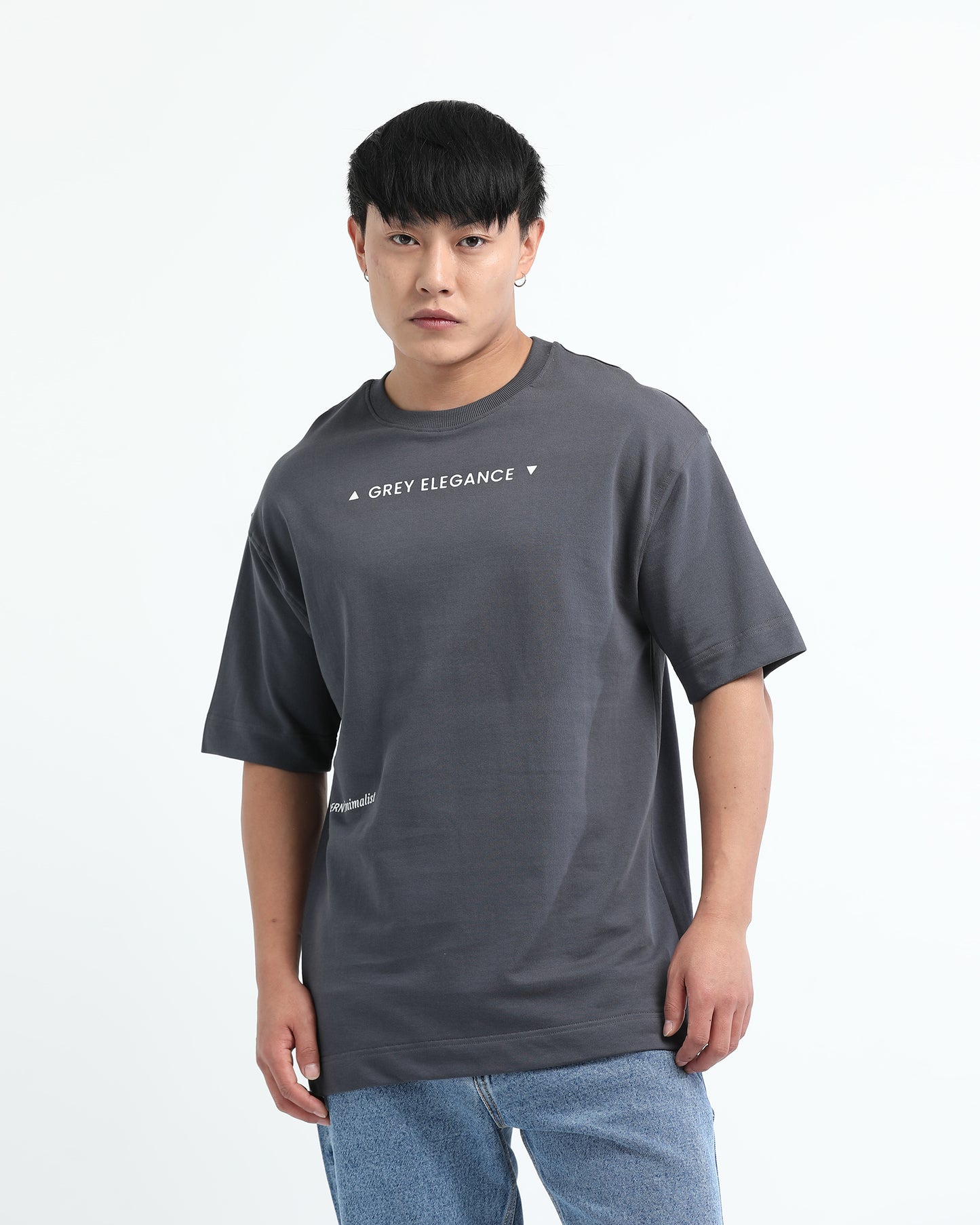 GREY ELEGANCE GREY TEE - Oversized fit