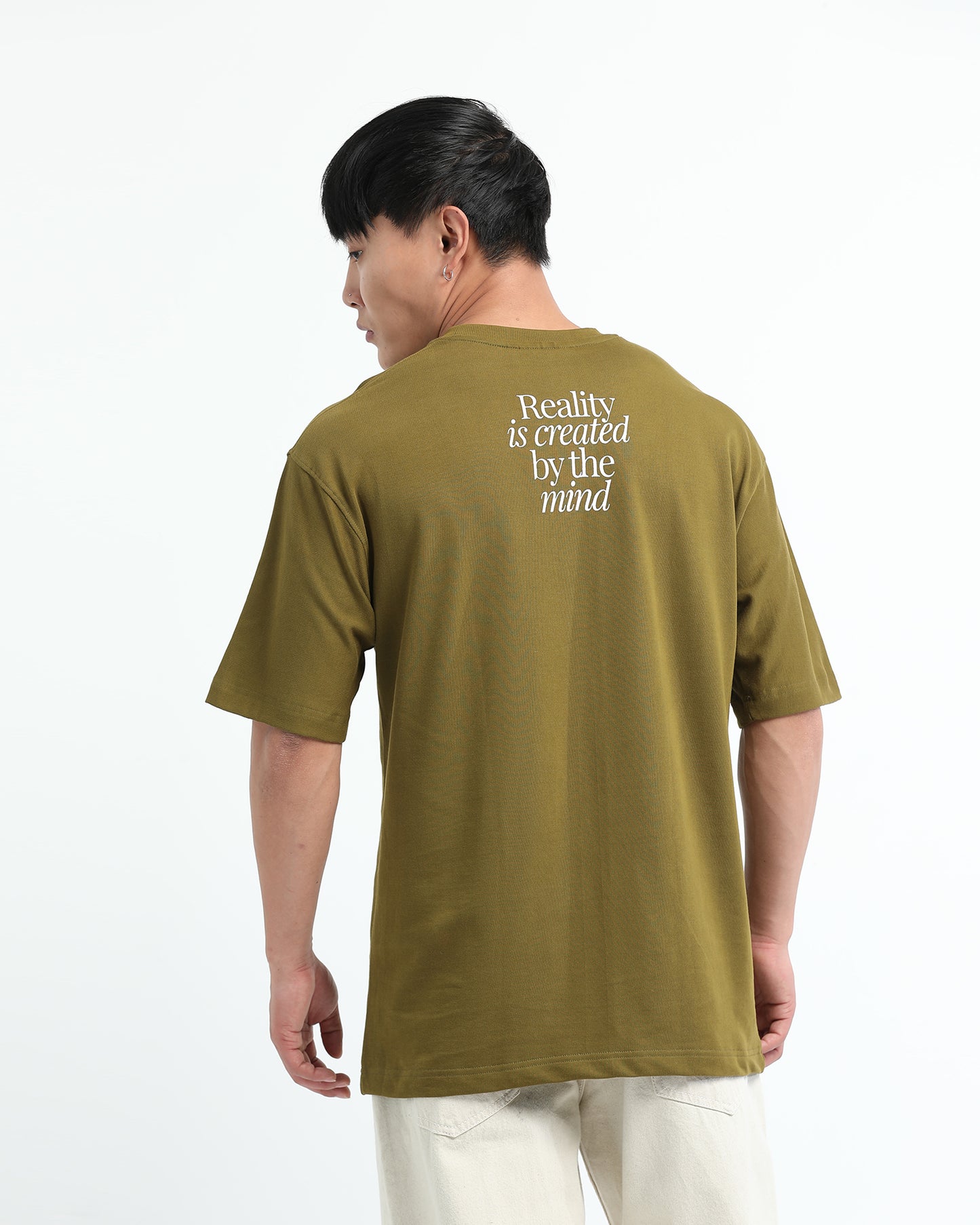 BALANCE OF THOUGHT MOSS GREEN TEE - Oversized fit