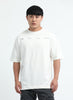 EXISTENCE REALM Oversized Cotton Printed T-Shirt Classic White
