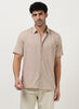 HALO Diamond Textured Knitted Shirt Light Pink